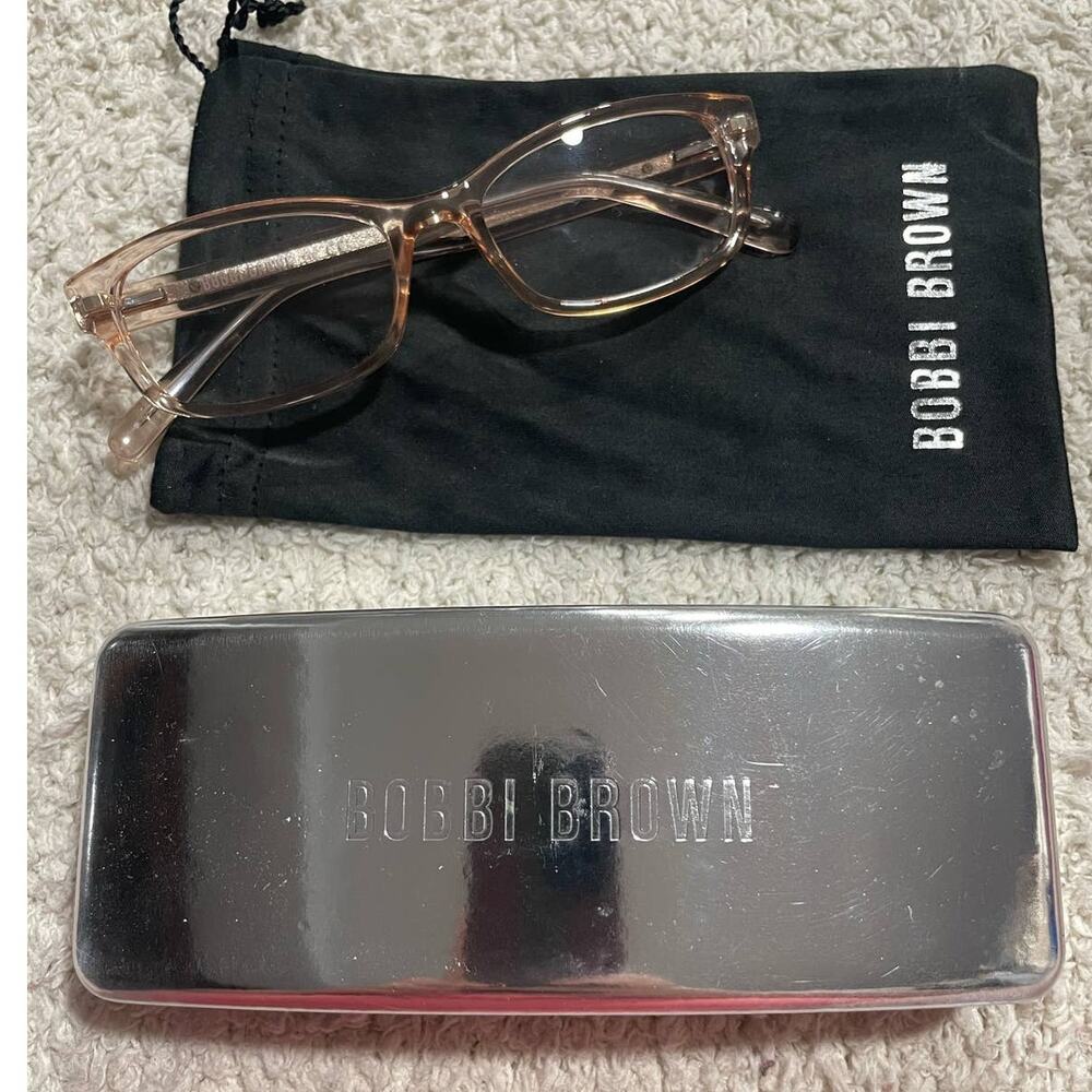Bobbi Brown Glasses The Chelsea Womens 52-16-140 Horned Full Rim Eyeglass Pink